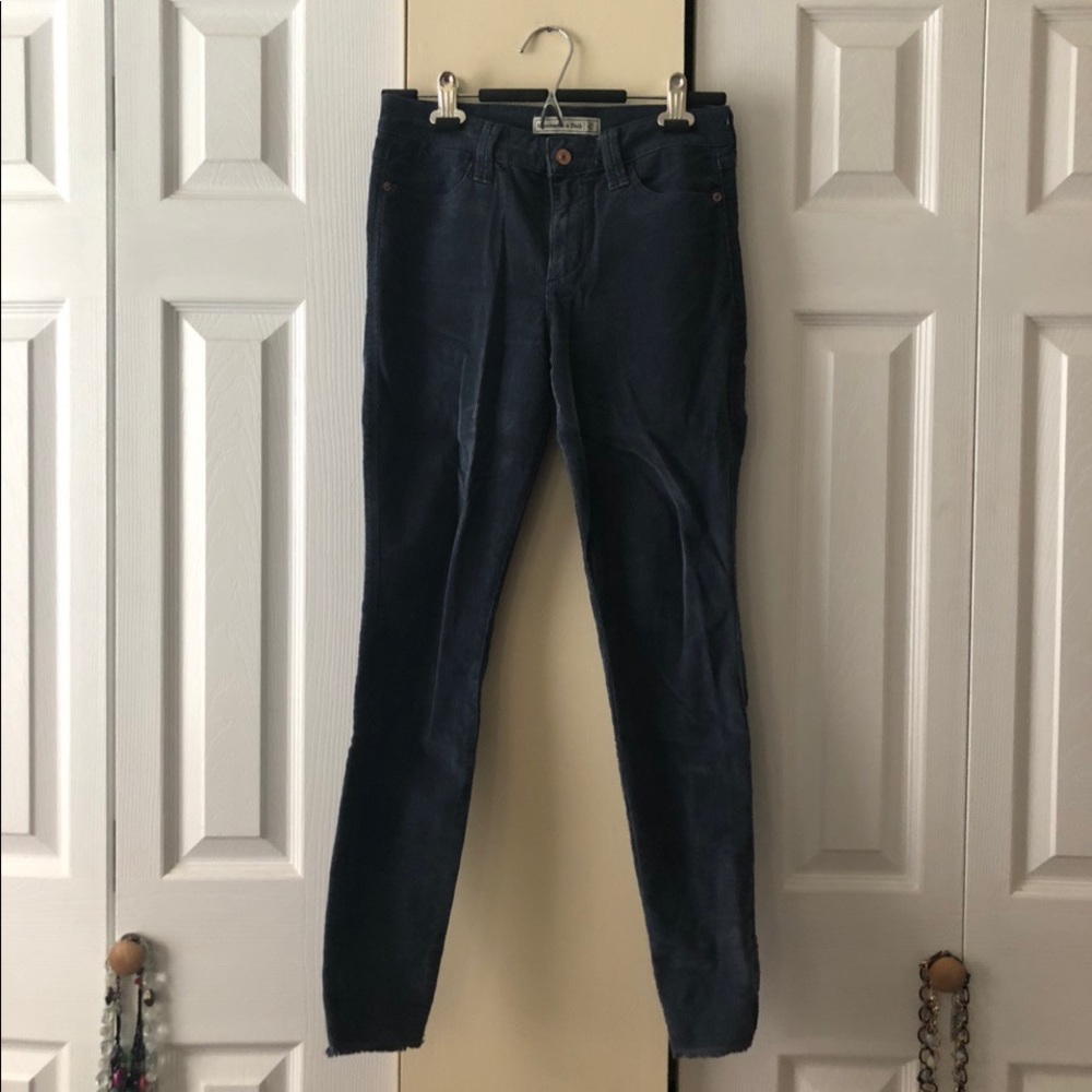 Abercrombie Blue Corduroy Skinny Pants - size 26